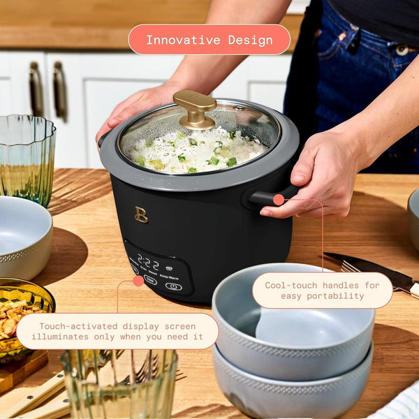 Small Digital Rice Cooker 6 Cup | Programmable Rice Maker, Glass Lid, Non Toxic Ceramic Inner Pot, Food Steamer, for Brown Rice5