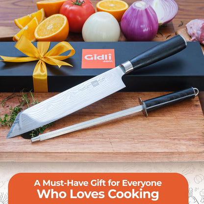 8 Inch Chef Knife Set with Diamond Sharpener - Sharp Kitchen Knife8