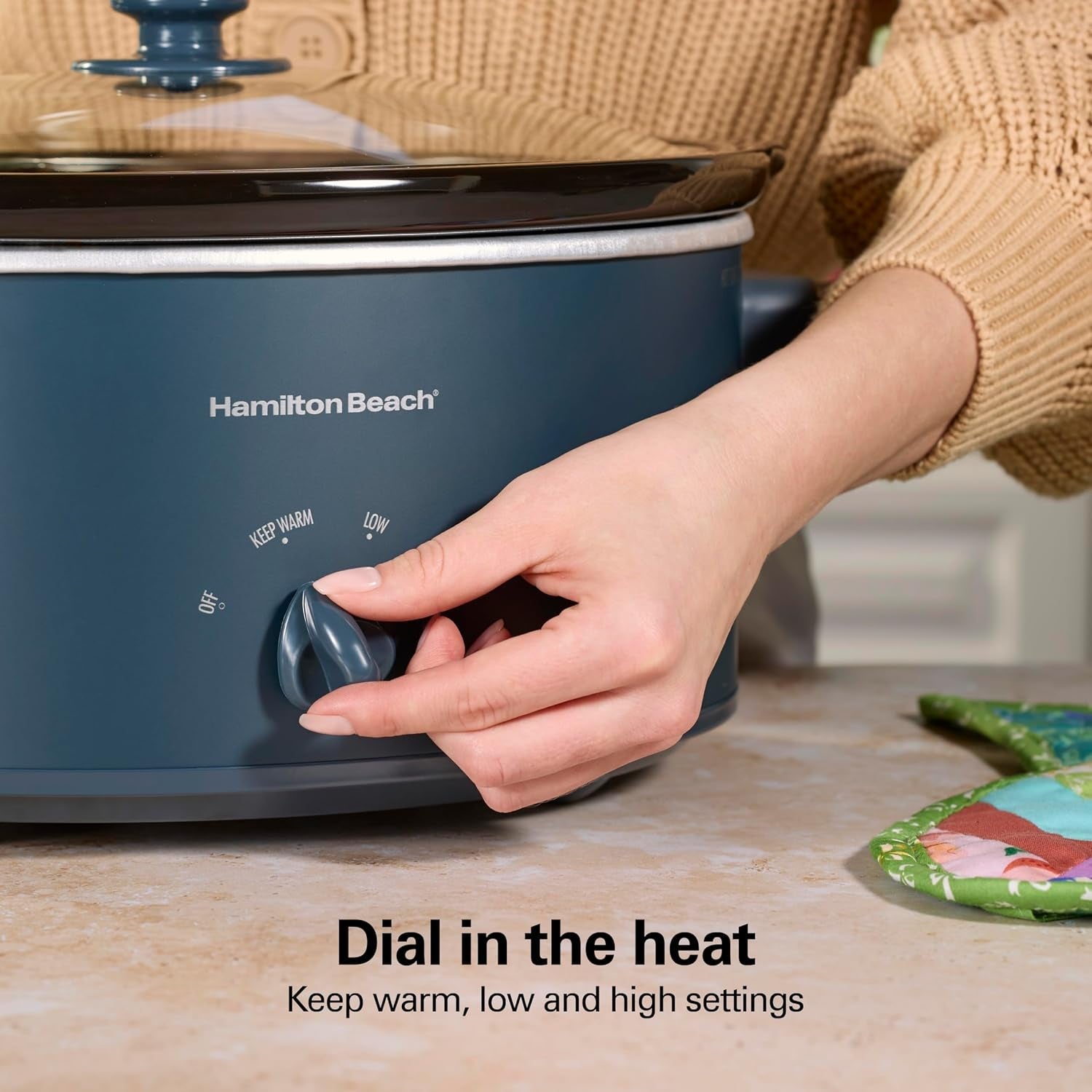 6-quart-slow-cooker-with-space-saving-folding-handles-3-heat-settings-dishwasher-safe-stoneware-crock-glass-lid-kitchen-makeover-blue-33608