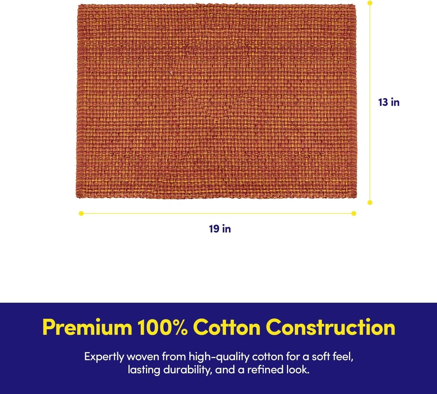 100-cotton-placemats-for-dining-room-rectangle-two-tone-woven-fabric-13-x-19-soft-durable-table-mat-set-set-of-6-rust