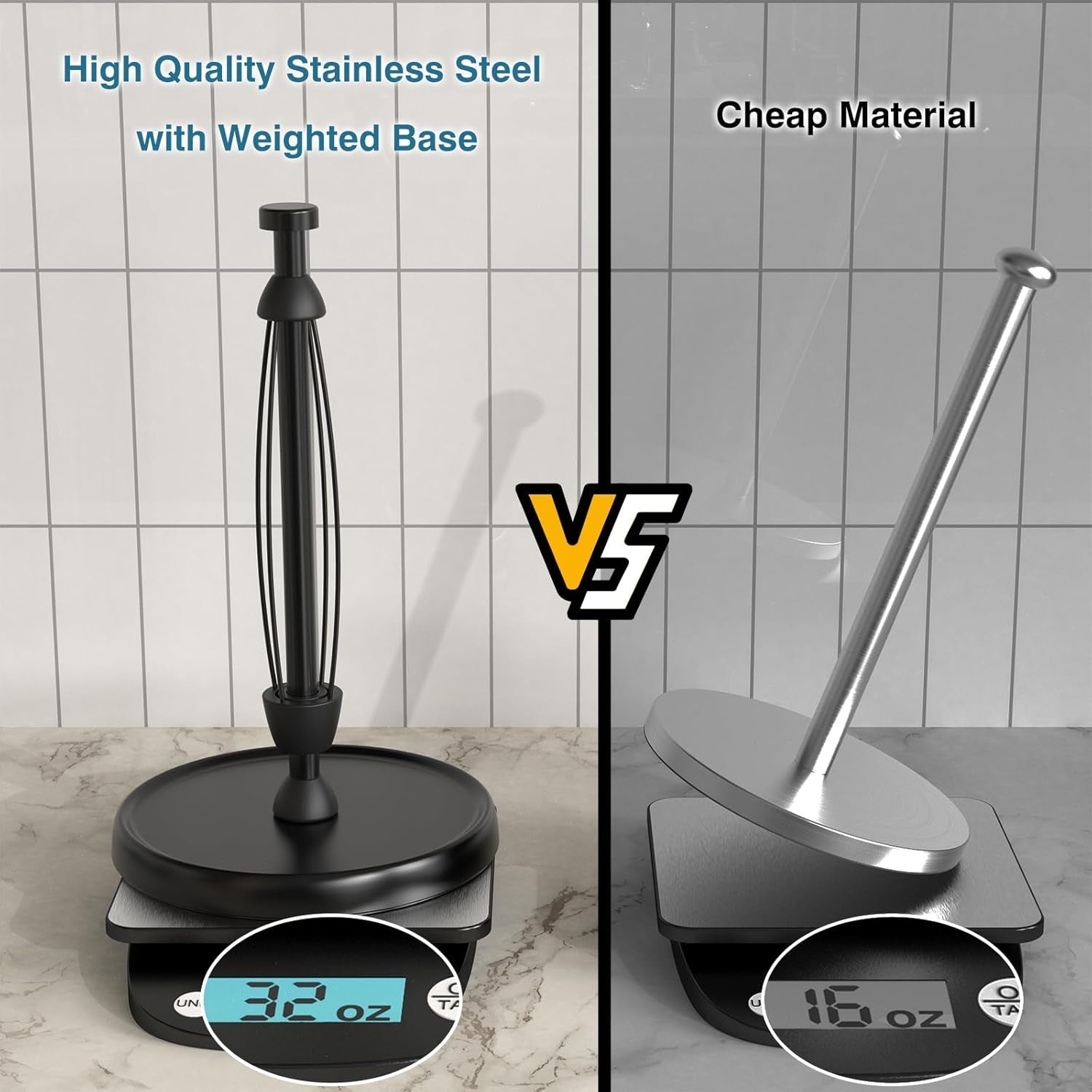 paper-towel-holder-countertop-one-handed-tear-stainless-steel-weighted-base-black-paper-towel-roll-holder-stand-with-ratchet-mechanism-for-kitchen-bathroom-farmhouse-essentials-decor-accessories