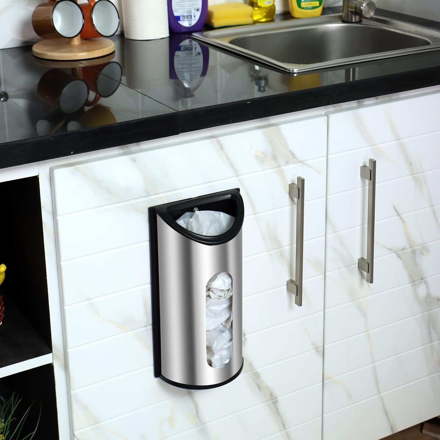 wall-mounted-stainless-steel-grocery-bag-holder-silver