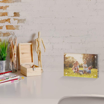 4X6 Acrylic Picture Frames 3 Pack, Clear Picture Frames，20% Thicker8