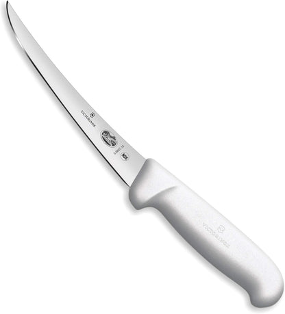 Victorinox Cutlery 6-Inch Semi-Stiff Boning Knife, Curved Blade, White Fibrox Handle1