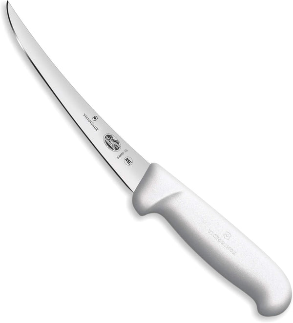 Victorinox Cutlery 6-Inch Semi-Stiff Boning Knife, Curved Blade, White Fibrox Handle1