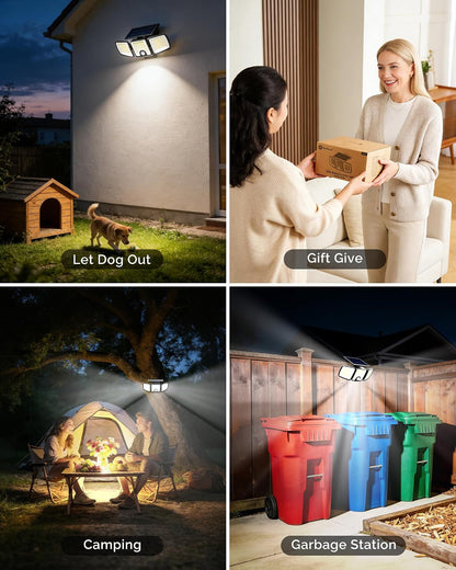 1 Pack Solar Flood Outdoor Lights with Motion Sensor 3 Modes9