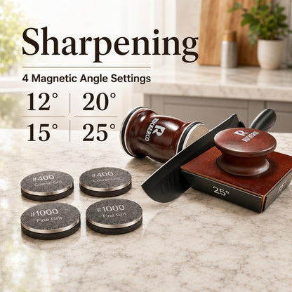 The Original Patented Knife Sharpener Kit, 4 Replaceable Ceramic Grinding Discs,Rolling Knife Sharpener 15& 20& 12& 25 Inclination Angles, Mother'S Day, Father'S Day,Birthday Give to You Love Most7