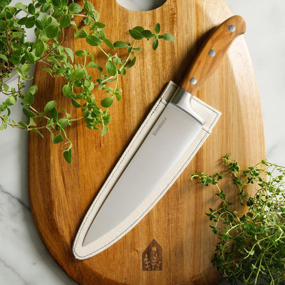 Bloomhouse Chef'S Knive - German Stainless Steel Knive -Two Time Oprah'S Favorite Things Winner - Italian Olive Wood Handle, Full Tang Kitchen Knife for Slicing, Dicing & Chopping2