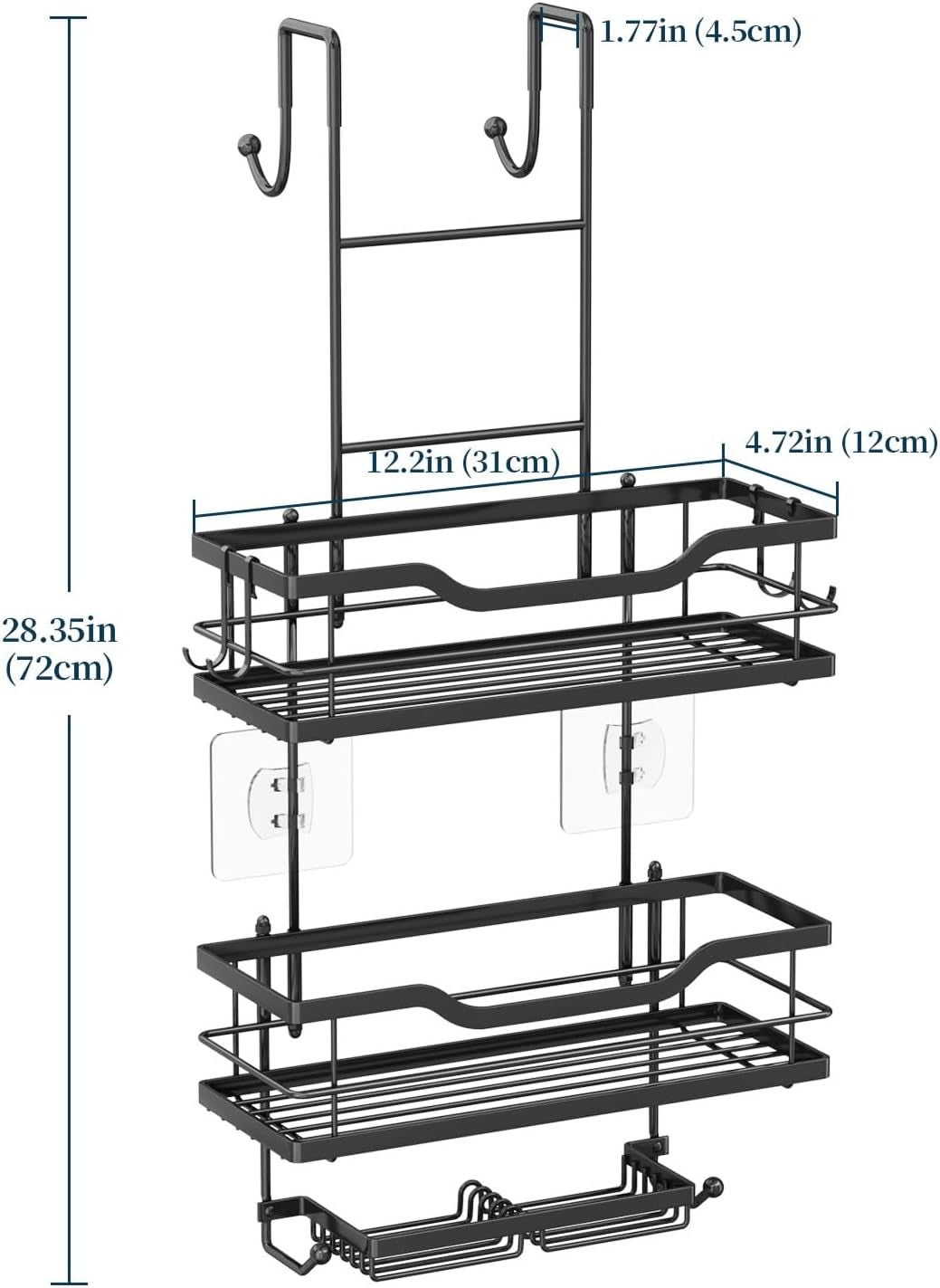 over-the-door-shower-caddy-3-tier-shower-shelves-hanging-with-soap-holders-large-capacity-shower-organizer-with-6-hooks-bathroom-rack-and-storage-black