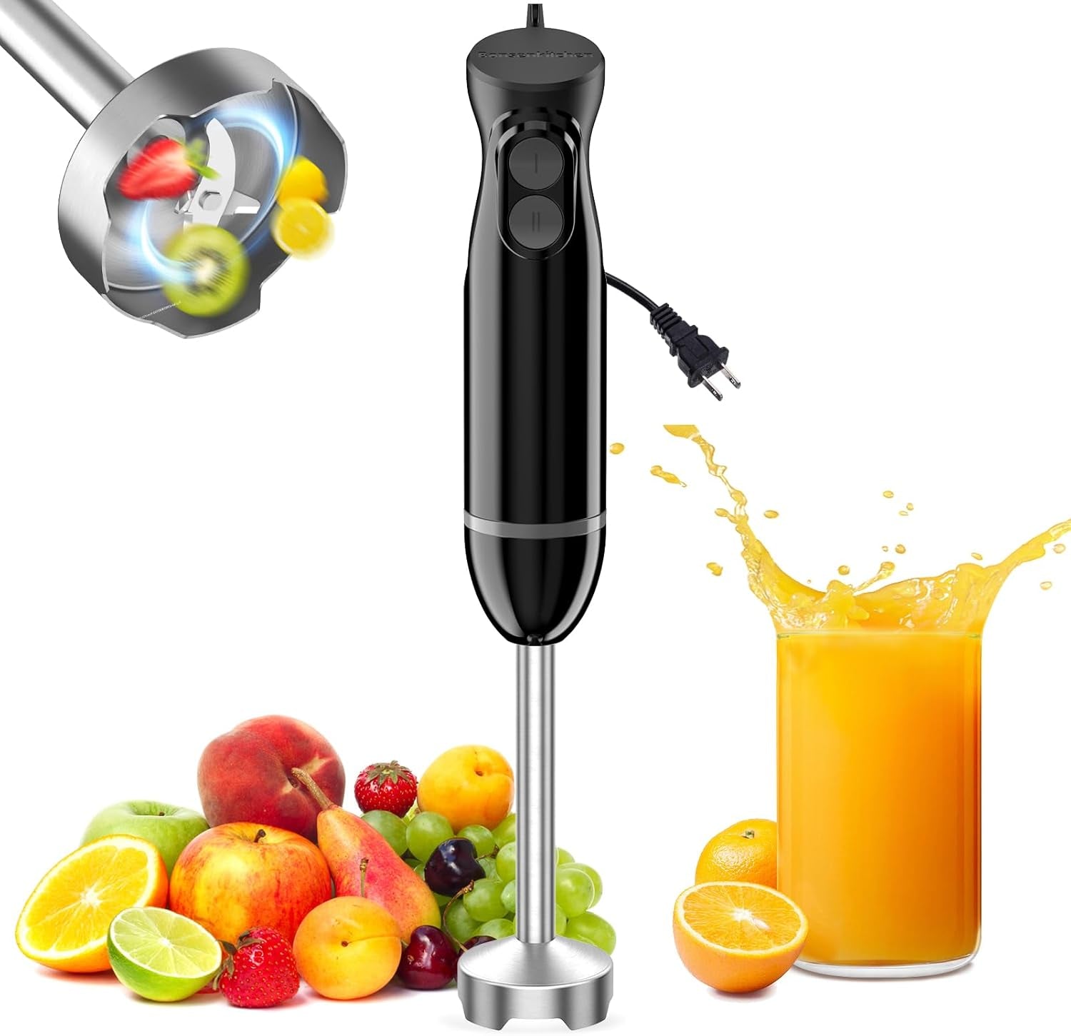 immersion-hand-blender-smoothie-puree-baby-food-electric-handheld-mixer-portable-stick-mixer-with-stainless-steel-blades-for-soup-emulsion-blender-with-2-mixing-speed