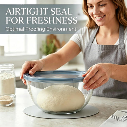 Large Glass Mixing Bowl with Lid for Sourdough Bread Making4