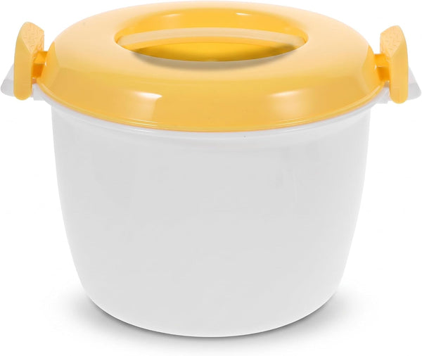 Microwave Rice Cooker Small 2 Quart Microwave Steamer for Vegetables | Portable Rice Steamer for Pasta, Soup, Grains, Container for Small Kitchens Bpa Free, Dishwasher Safe1