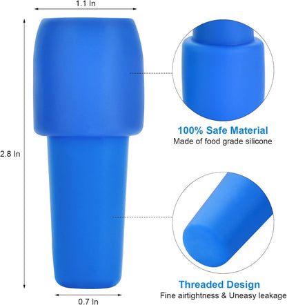 6 Pack Silicone Wine Stoppers, by  (Multicolor) | Wine Stoppers for Wine Bottles, Wine Seal Stopper Can Be Reused to Keep Wine Fresh2
