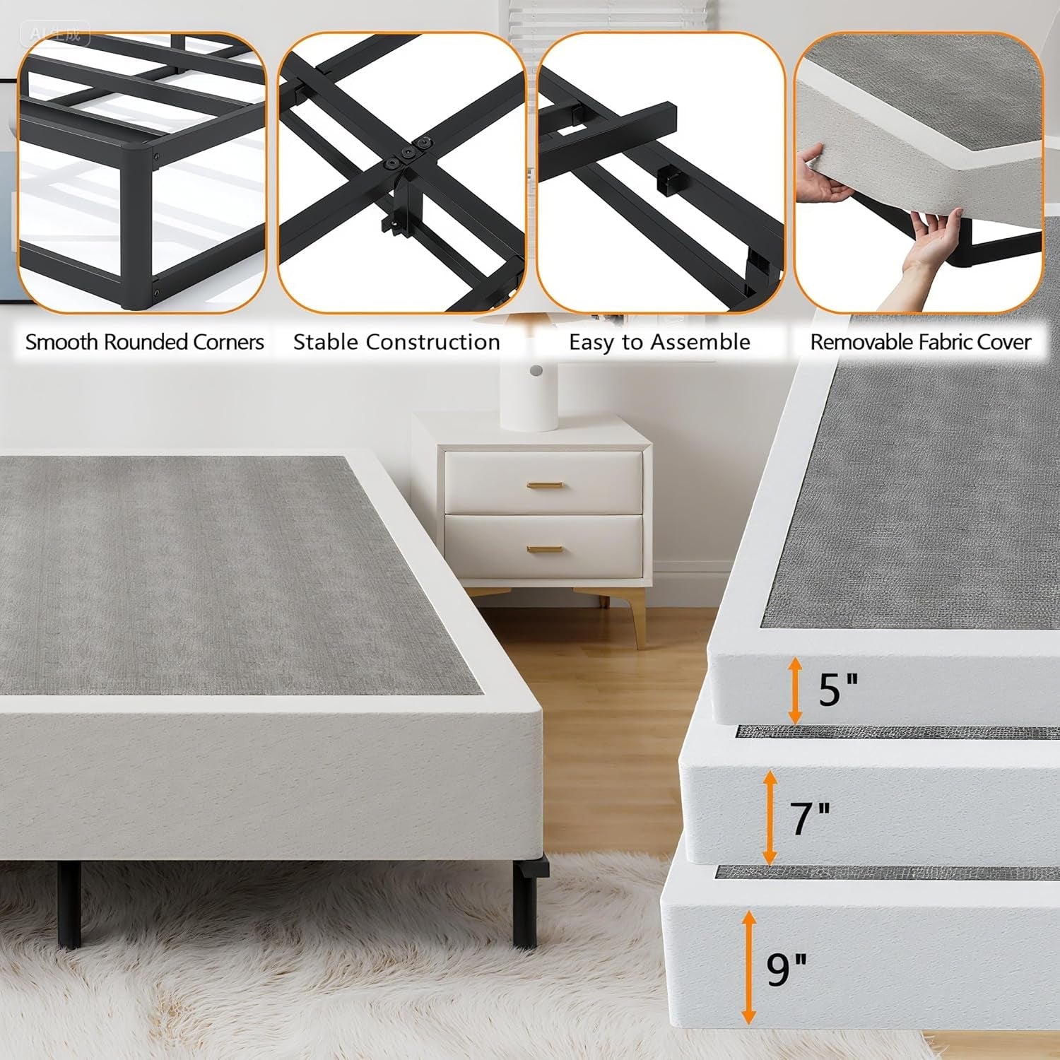 queen-size-box-spring-bed-base-9-inch-3000lbs-heavy-duty-box-spring-queen-metal-mattress-foundation-tool-free-easy-assembly-noise-free