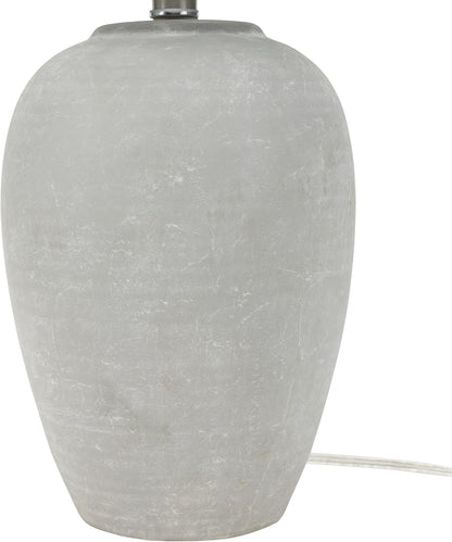 Home 23" Vintage Grey (White Washed) Ceramic Pot Table Lamp for Bedroom, Living Room, Dining, Office, with Grey Shade7