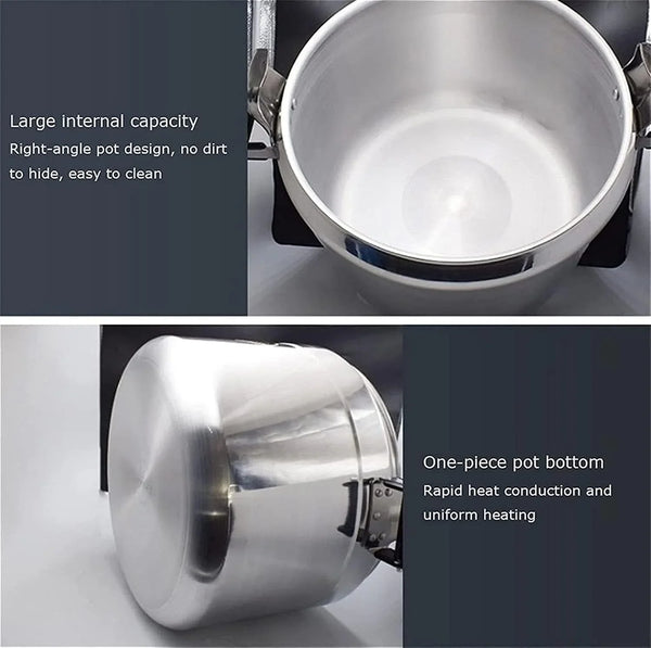 Large-Capacity Explosion-Proof Pressure Cooker，High Pressure Cooking Aluminum Alloy Commercial Pressure Canner for Schools Factory Restaurants (Color : Silver, Size : 18L)5
