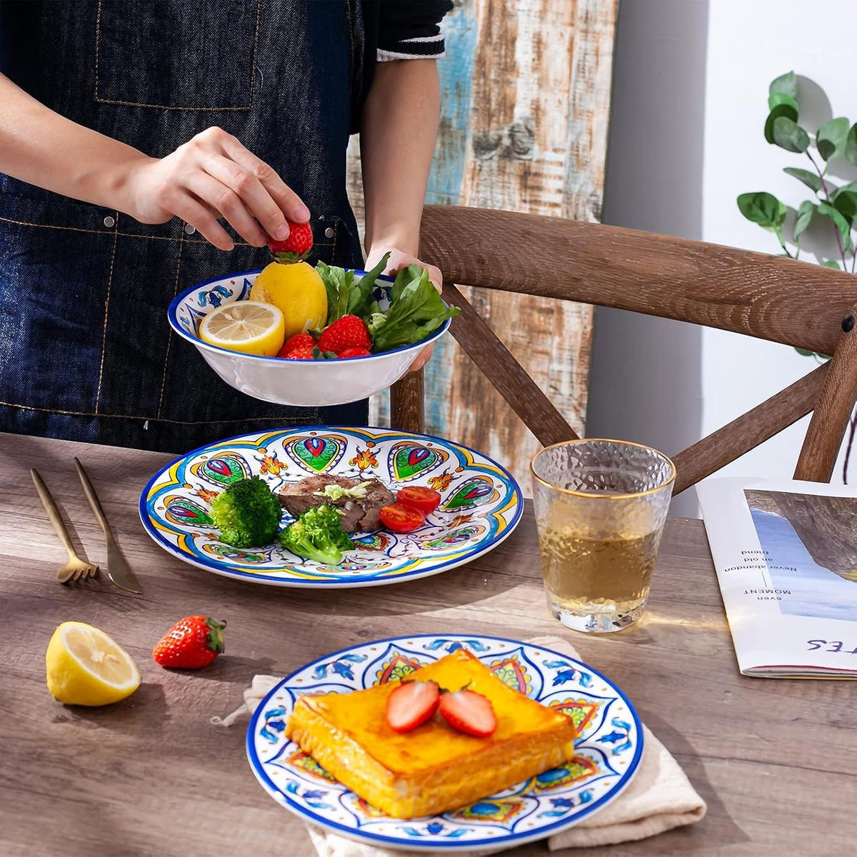 melamine-dinnerware-set-12-pcs-dinner-plates-bowls-sets-for-indoor-and-outdoor-use-durable-unbreakable-dishes-sets-dishwasher-safe-bpa-free-service-for-4