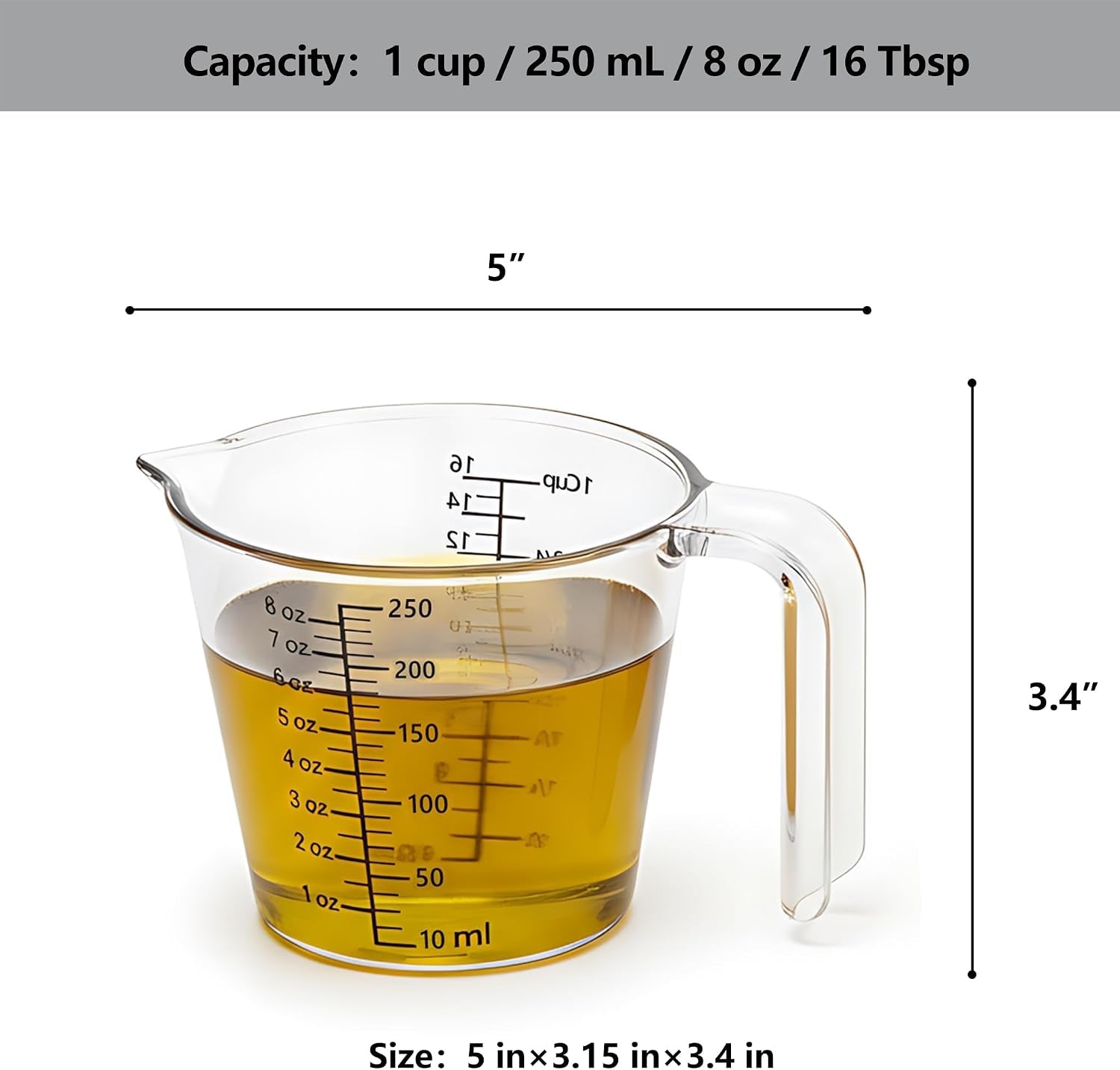 1-cup-250ml-measuring-cup-laser-etched-oz-cup-ml-tbsp-small-plastic-measuring-cup-with-handle-for-baking-hair-color-resin