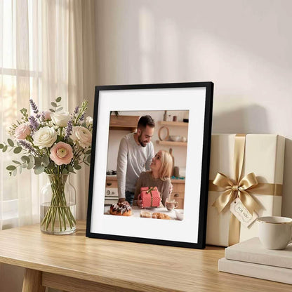 11X14 Picture Frames Black, Picture Frame for 8X10 Pictures with Mat or 11X14 without Mat, Wall Hanging Photo Frame, 4 Pack5