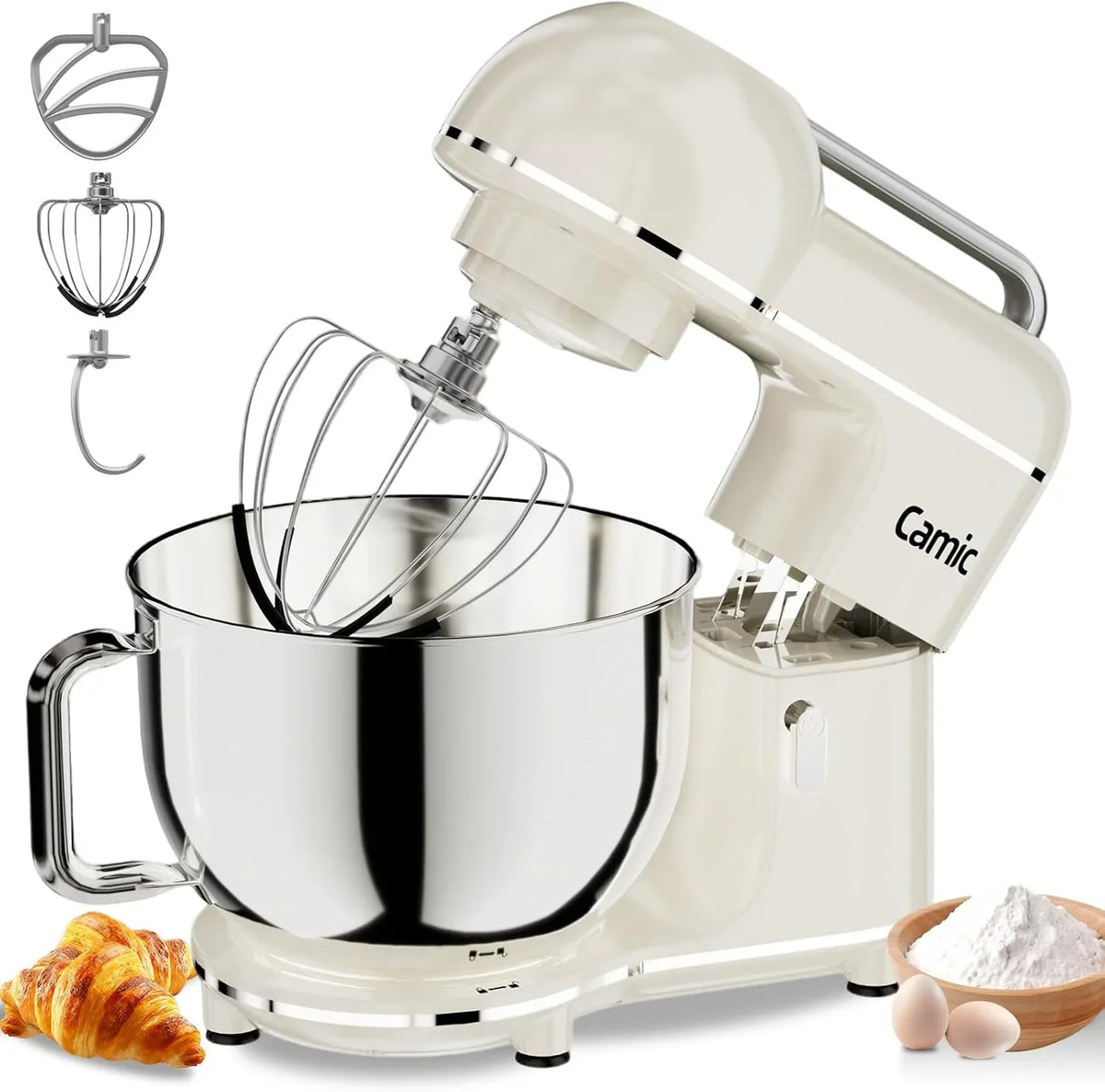 electric-stand-mixer-7-45-qt-10-speeds-with-dough-hook-whisk-flat-beater-attachments-splash-guard-easy-carry-top-handle-3-in-1-kitchen-mixer-for-baking-cakes-cookie-bread-salad-white