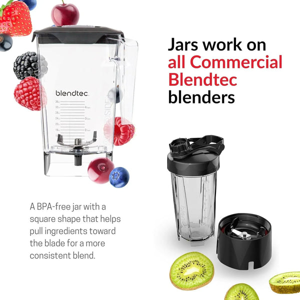 Stealth 885 Commercial Blender (Black) & 90Oz* Wildside+ Jar | Easy One Touch Blending with Sound Enclosure for Quiet Blending; 42 Preprogrammed Cycles, Pulse Function; Powerful Motor3