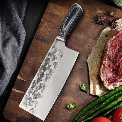 Meat Cleaver, 7 Inch Professional Slicing Chef Knives Stainless Steel Forged Kitchen Knife Vegetable Fruit Knife Cooking Tools5