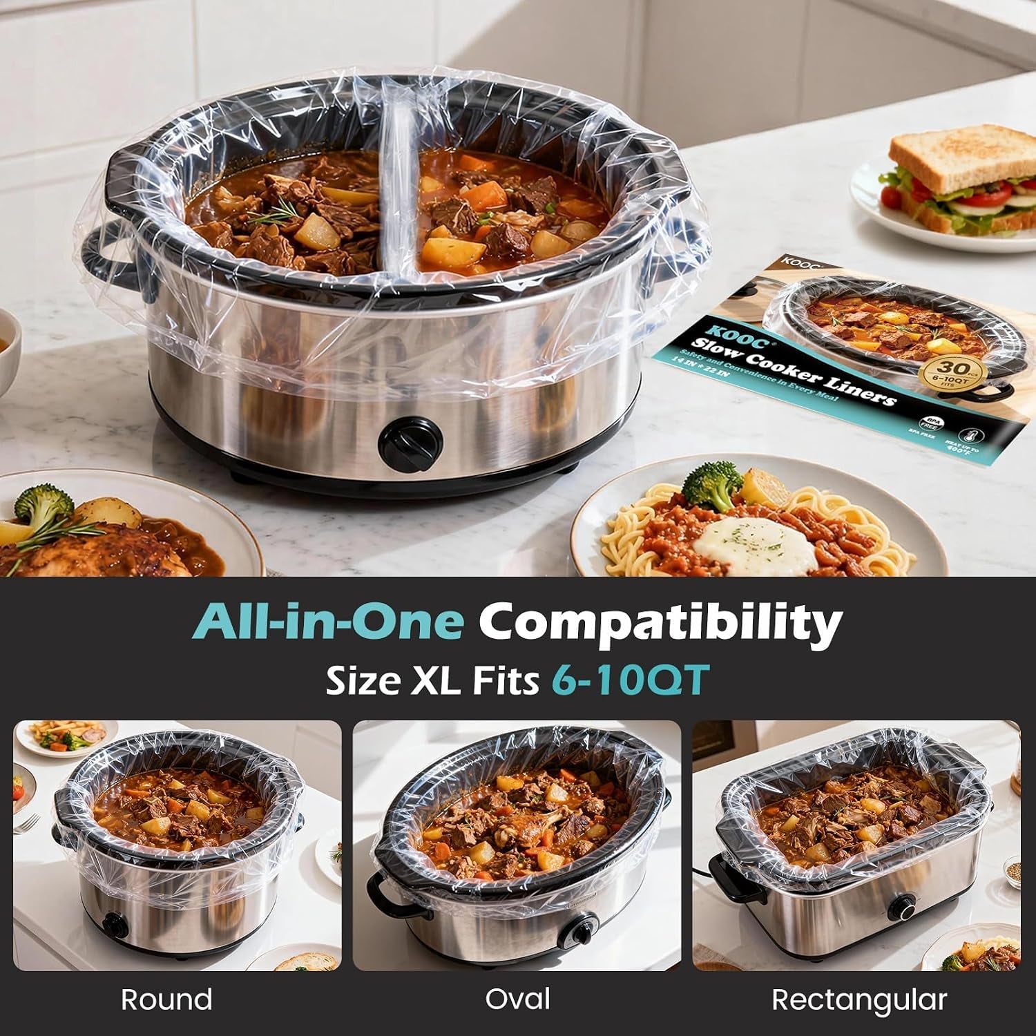30-count-slow-cooker-liners-fits-6-10-qt-pots-14-x-22-large-size-disposable-cooking-bags-heat-resistant-up-to-400-f-leakproof-design-durable-nylon-blend-bpa-free-for-round-oval-pots