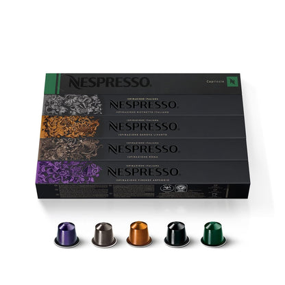 Nespresso Original, Variety Pack, 50-Count Espresso Coffee Pods | Capsules Medium and Dark Roast Pack of 1 Brews 1.35Oz1