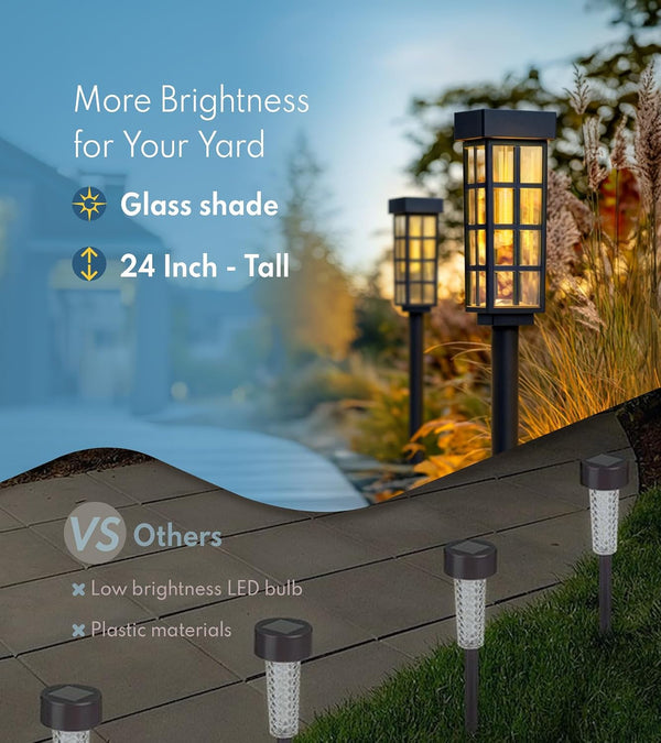 Solar Pathway Lights, IP44 Waterproof & Warm White LED Outdoor3