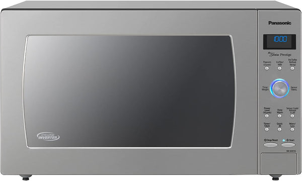 Oven with Cyclonic Wave Inverter Technology, 1250W, 2.2 Cu.Ft. Countertop Microwave (Stainless Steel/Silver), Stainless & Nordic Ware Splatter Microwave Cover, 10-Inch (Pack of 2), Clear2