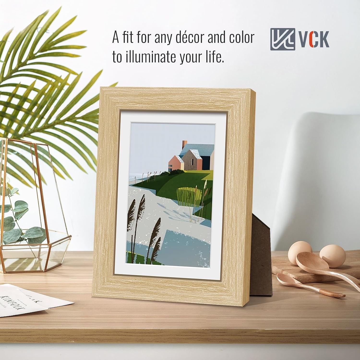 5x7-picture-frame-5-pack-oak-wood-4x6-mat-glass-for-portrait-print