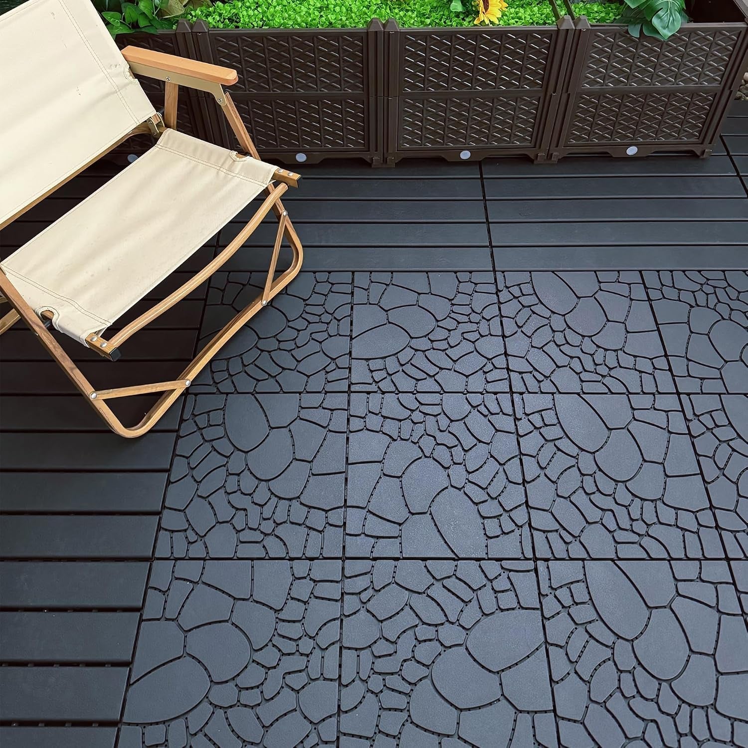 44-pack-interlocking-deck-tiles-12x12-stone-texture-pp-waterproof-flooring-all-weather-anti-slip-patio-tiles-for-indoor-outdoor-poolside-garden-balcony-patio-easy-diy-installation-gray