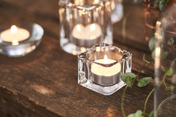 Tea Light Candles – Set of 100 Unscented Tea Lights – Burns Aprx. 4 Hours – Party & Ambience Candles – Restaurant Decorations3