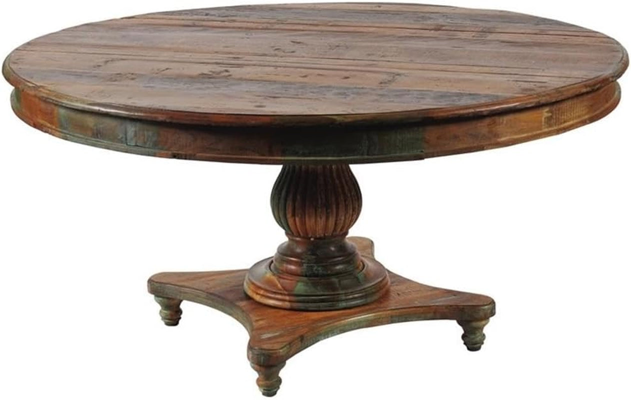 60-round-reclaimed-solid-wood-dining-table-multi-color-finish-farmhouse-style-unique-grain-patterns-seats-6-rustic-dining-room-table-for-everyday-meals-and-entertaining