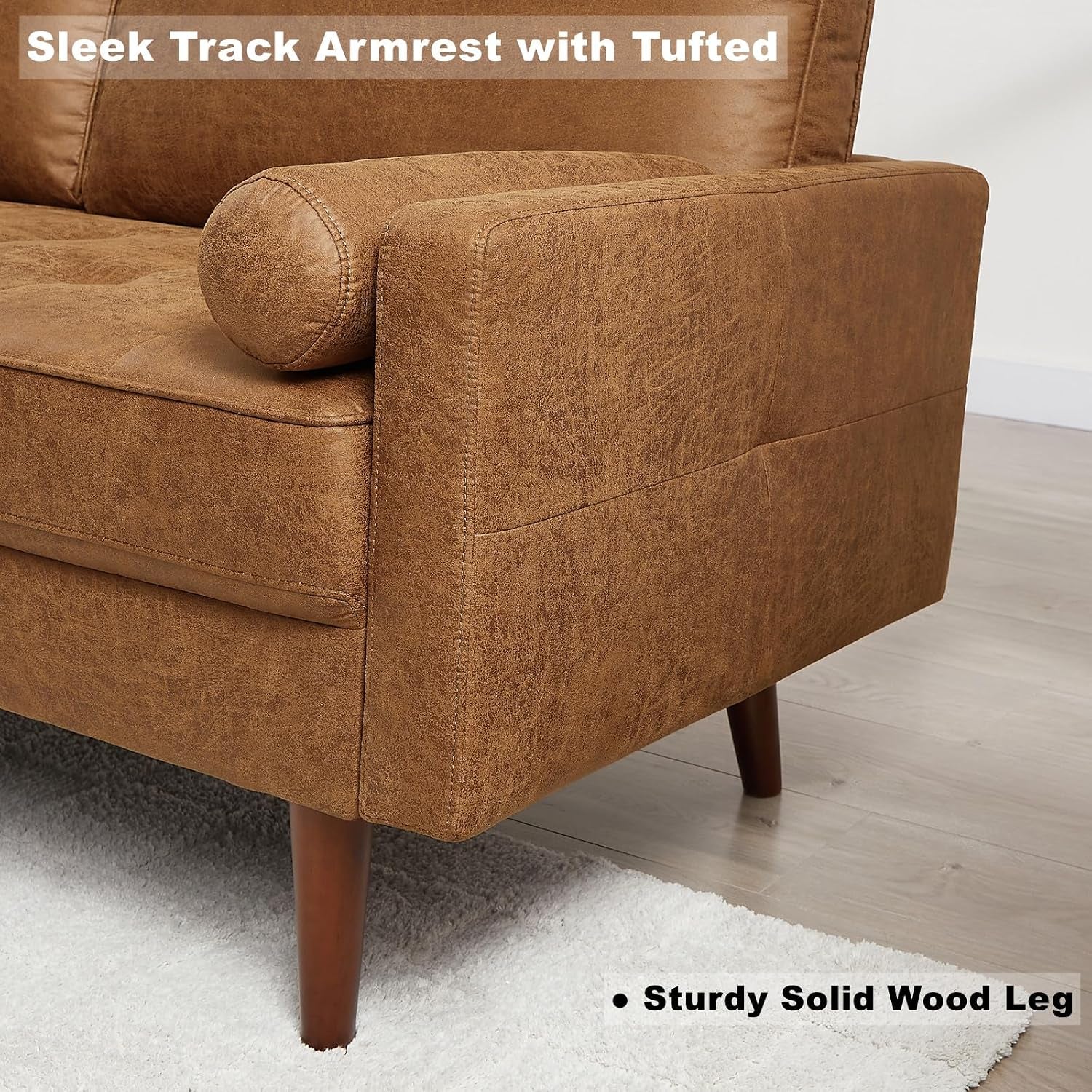 57-loveseat-sofa-couch-mid-century-modern-faux-leather-couch-brown