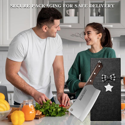 7" Heavy Duty Meat Cleaver for Bone Cutting & Commercial Use8