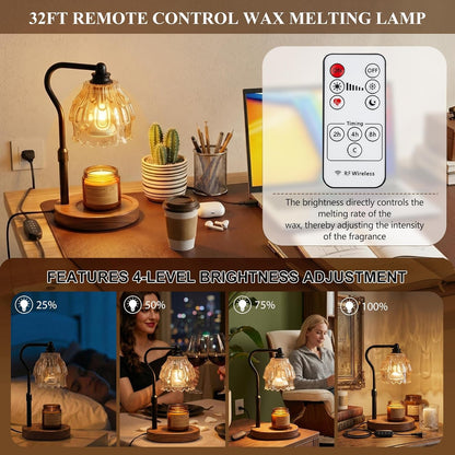 Candle Warmer Lamp with Timer and Wireless Remote Control3