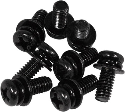 20 PCS Vesa Screws, VESA Compatible M4X10Mm Tv/Monitor Wall Mount Screws for 75X75Mm and 100X100Mm Brackets. Phillips Head M4 X 10Mm Black with Washers8