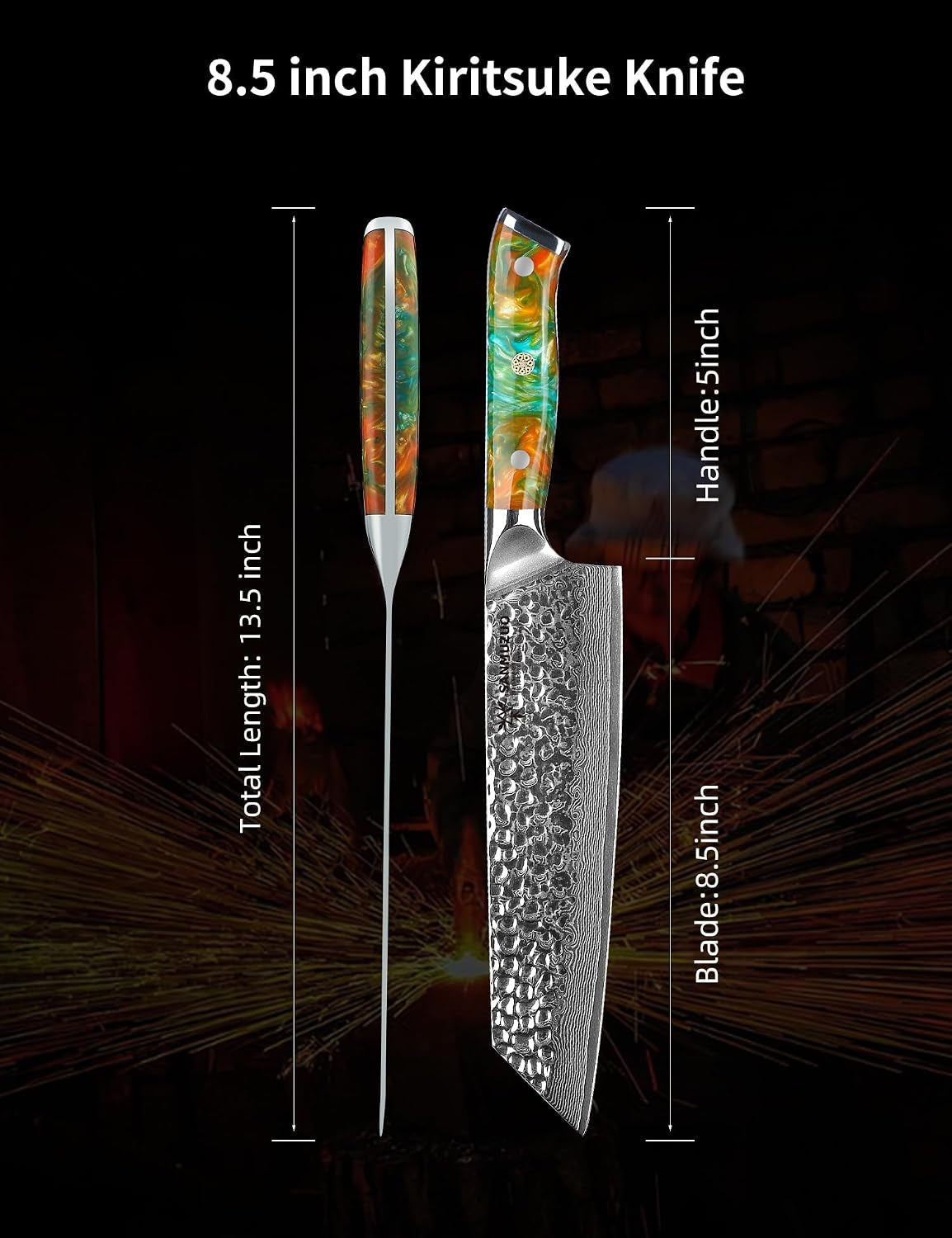 8-5-kiritsuke-knife-professional-kitchen-chef-knife-hammered-damascus-steel-resin-handle-yao-series