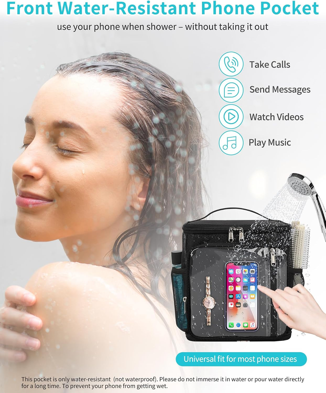 hanging-shower-caddy-portable-bag-quick-dry-shower-tote-for-dorm-college-essentials-water-resistant-travel-toiletry-bag-with-separate-compartment-multiple-pockets-black-m