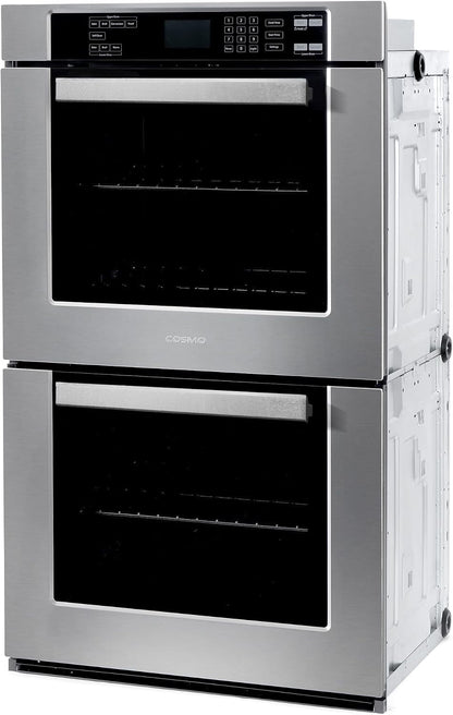 30 In. Haven Coll Double Electric Wall Oven, True Convection, Stainless |  COS-30EDWC Blue Porcelain, Self Clean Function, 7 Oven Functions, Digital Display, Interior Lighting8