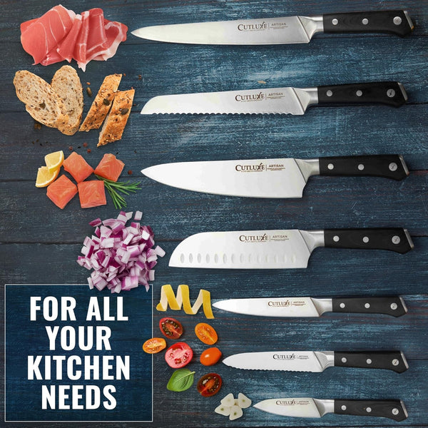 Chef Knife Set, 7-Piece Kitchen Knives – Razor Sharp German Steel9