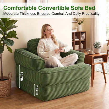 Folding Sofa Bed, 2-In-1 Convertible Sleeper Chair for Living Room6
