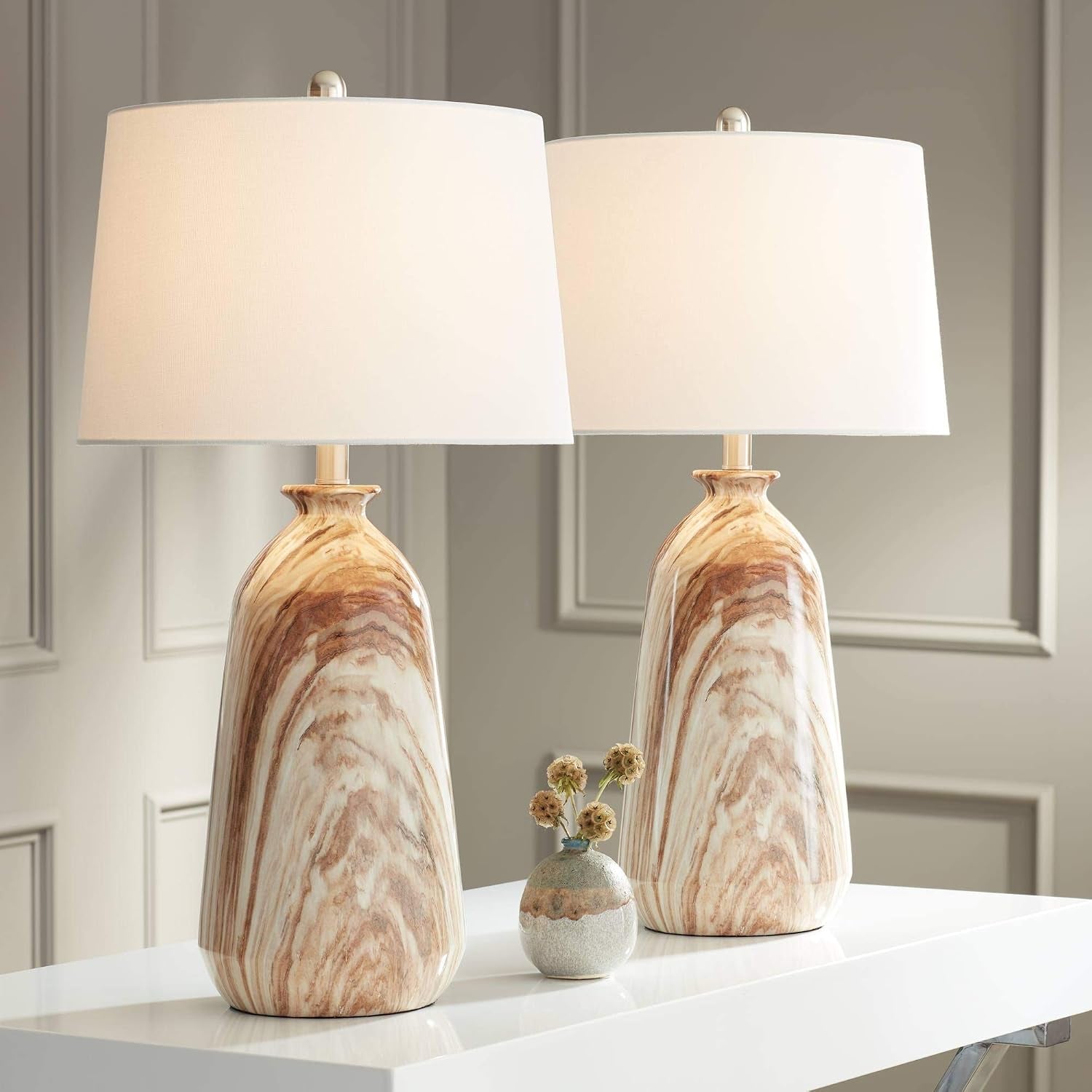 carlton-28-tall-table-lamps-set-of-2-brown-faux-marble-modern