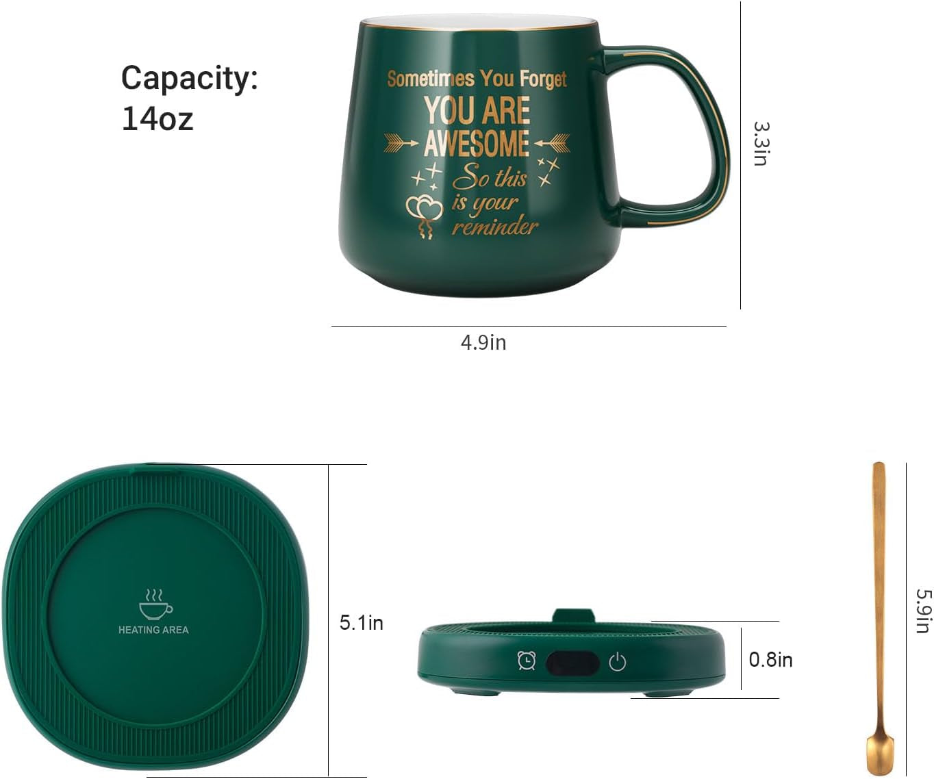coffee-mug-warmer-you-are-awesome-mug-set-electric-cup-warmer-for-desk-beverage-warmer-plate-for-coffee-tea-4-temperature-setting-8-hours-auto-shut-off-14oz-mug-with-spoon-bamboo-lid-included