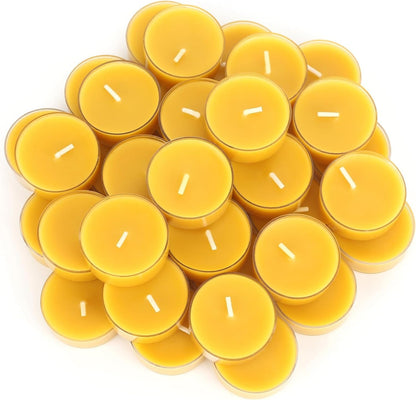 Beeswax Tealight Candles, 36 Pack, 4 Hour Burn1