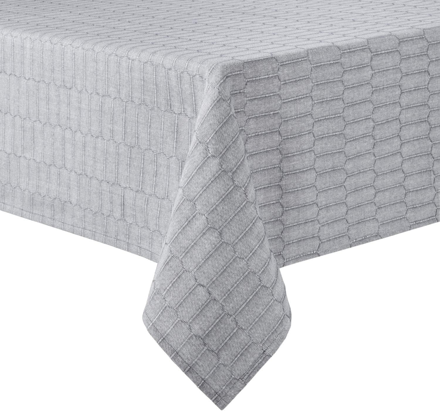 honeycomb-modern-farmhouse-tablecloth-charcoal-grey-60x102