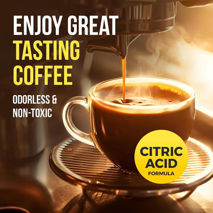 Descaling Powder Solution (6-Uses) Coffee Machine Descaler Cleaner | Compatible with Breville Keurig Nespresso Delonghi Ninja | to Descale Automatic Coffee Pots & Makers & Espresso Machines6