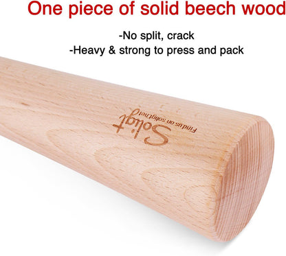 12" Sauerkraut Pounder for Mason Jars Vegetable Fermentation | One Piece of Solid Wood2