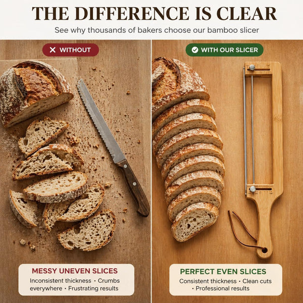 Premium Adjustable Bread Slicer Knife with Guide for Even Slices Perfect for Sourdough, Homemade Loaves Durable Artisan Bread Cutting Tool Essential Kitchen Gadget for Bakers and Home Chefs6